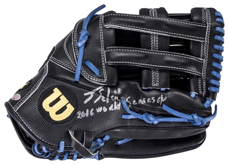 2016 Jorge Soler Chicago Cubs World Series Game Used, Signed & Inscribed Wilson Fielders Glove (Anderson LOA)